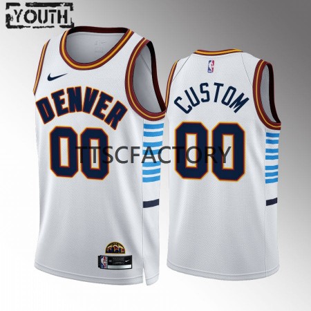 Maillot Basket Denver Nuggets Personnalisé Nike 2022-23 City Edition Bleu Swingman - Enfant